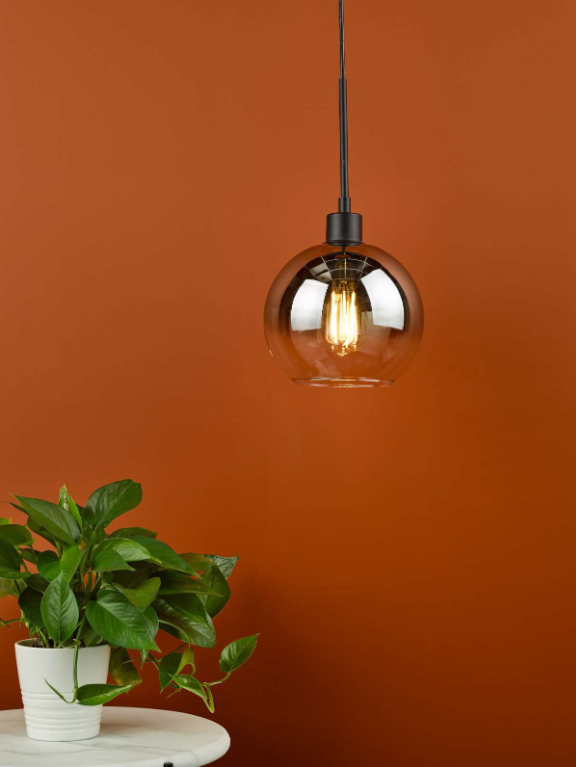 Lycia Lighting Collection - Matt Black and Smoked Ombre