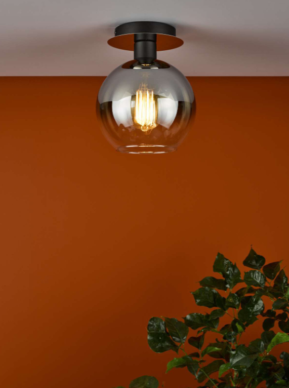 Lycia Lighting Collection - Matt Black and Smoked Ombre