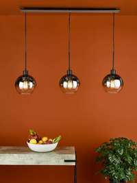 Lycia Lighting Collection - Matt Black and Smoked Ombre