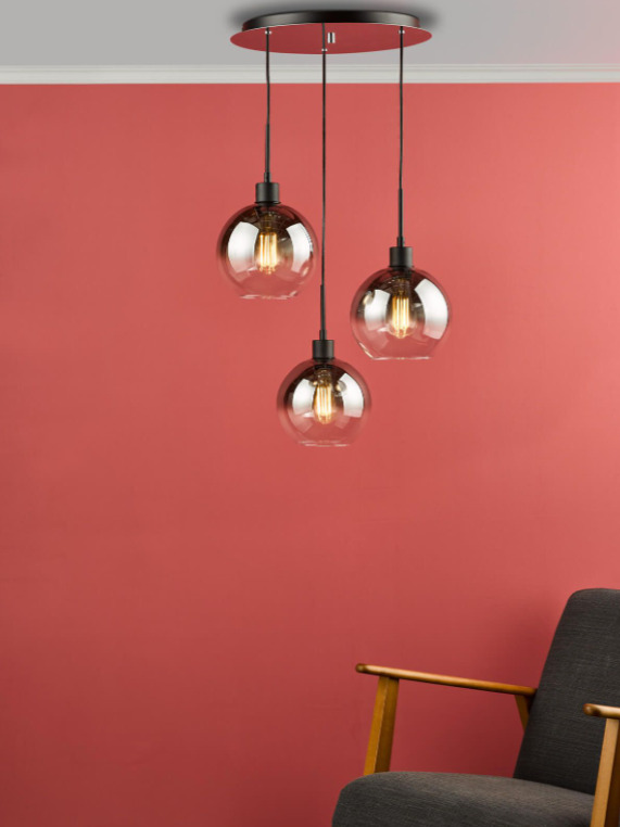 Lycia Lighting Collection - Matt Black and Smoked Ombre