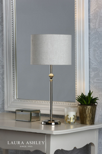 Laura Ashley - Highgrove Lamp Collection - Polished Nickel