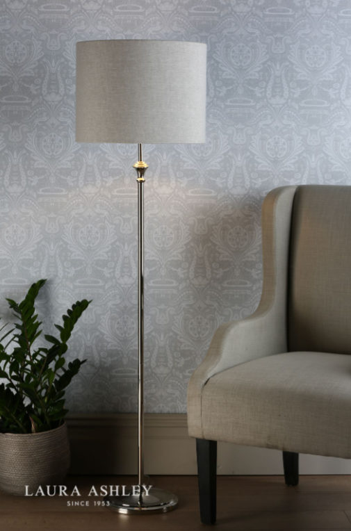 Laura Ashley - Highgrove Lamp Collection - Polished Nickel