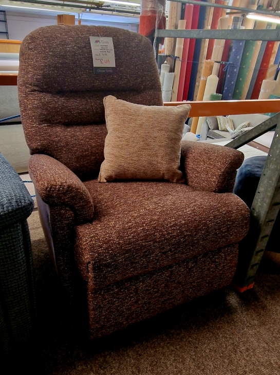 *CLEARANCE* Sherbourne Keswick Manual Recliner Chair - Minerva Brown