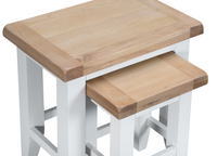 *CLEARANCE* TT Nest of 2 Tables - White