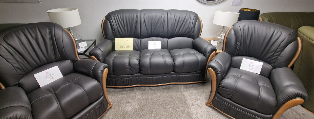 *CLEARANCE* Prestige 3+1+1 Taurus Anthracite/Distressed Walnut