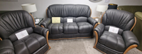*CLEARANCE* Prestige 3+1+1 Taurus Anthracite/Distressed Walnut