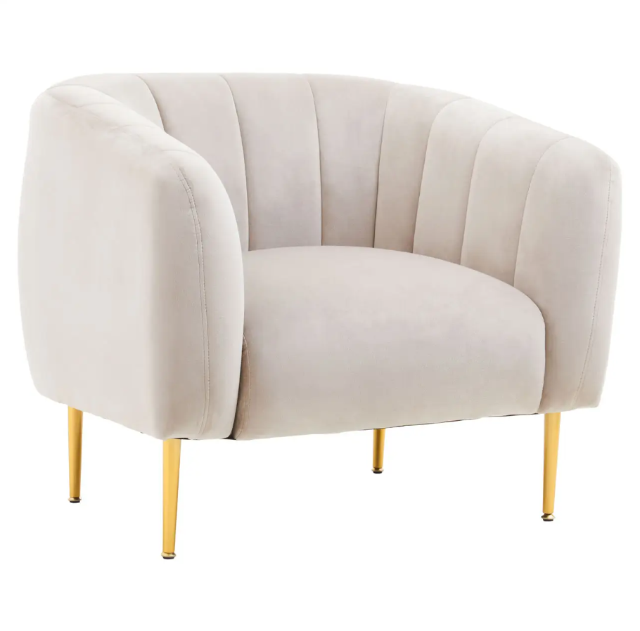 Yasmeen Vertical Stitch Armchair - Various Colours Available