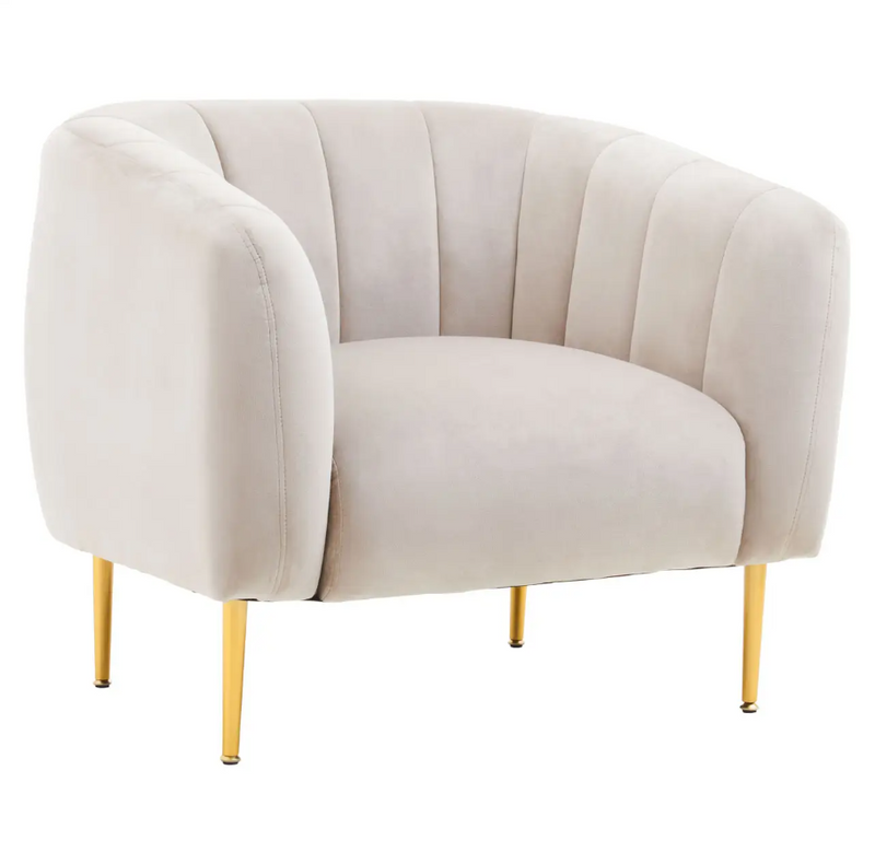 Yasmeen Vertical Stitch Armchair - Various Colours Available