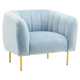 Yasmeen Vertical Stitch Armchair - Various Colours Available