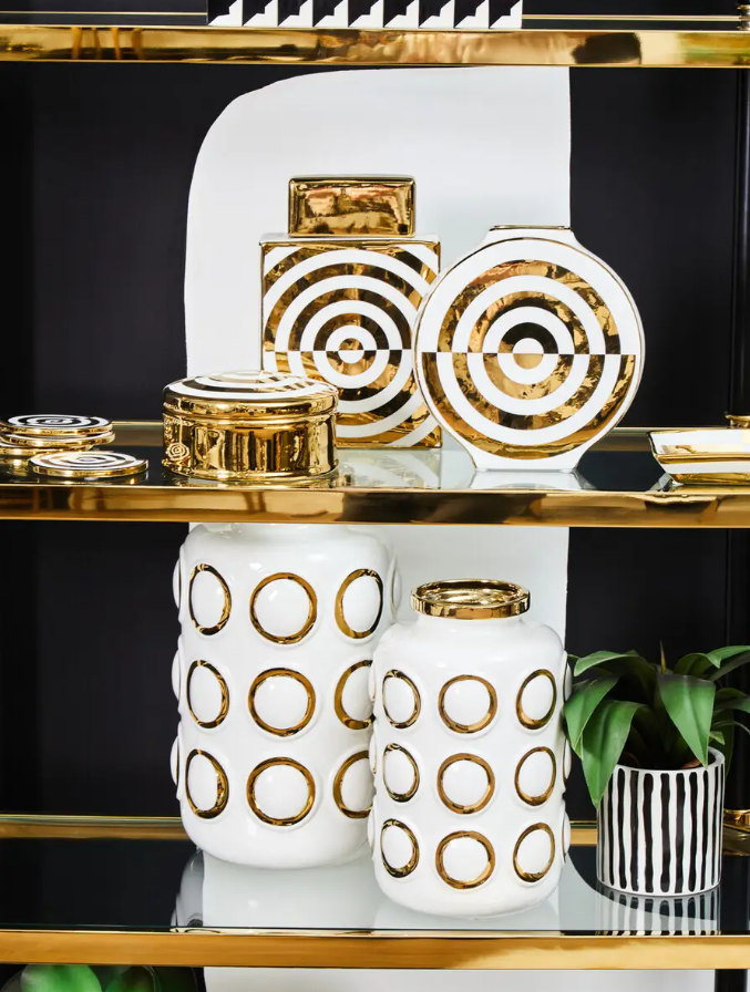 Curva Gold Vase Collection