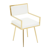 Azalea Leather Effect Dining Chair Collection (Pairs)