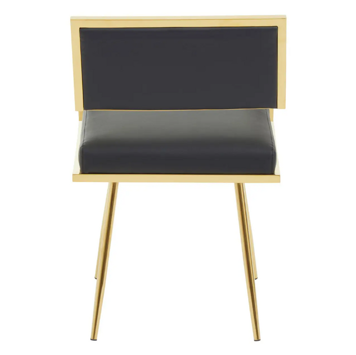 Azalea Leather Effect Dining Chair Collection (Pairs)