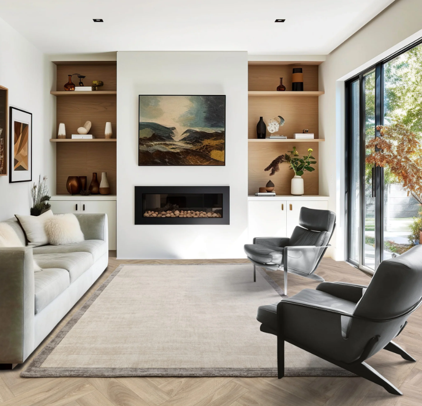 Blade Border Rug Collection - Multiple Colours Available