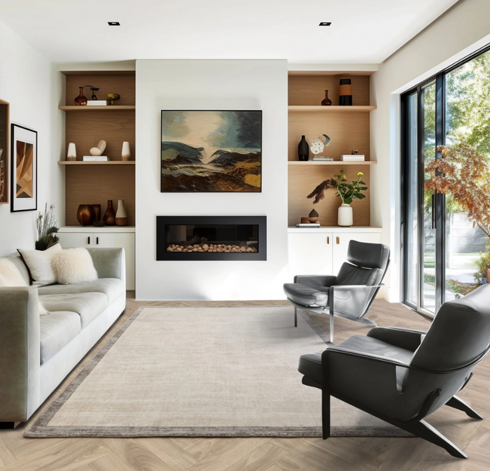 Blade Border Rug Collection - Multiple Colours Available