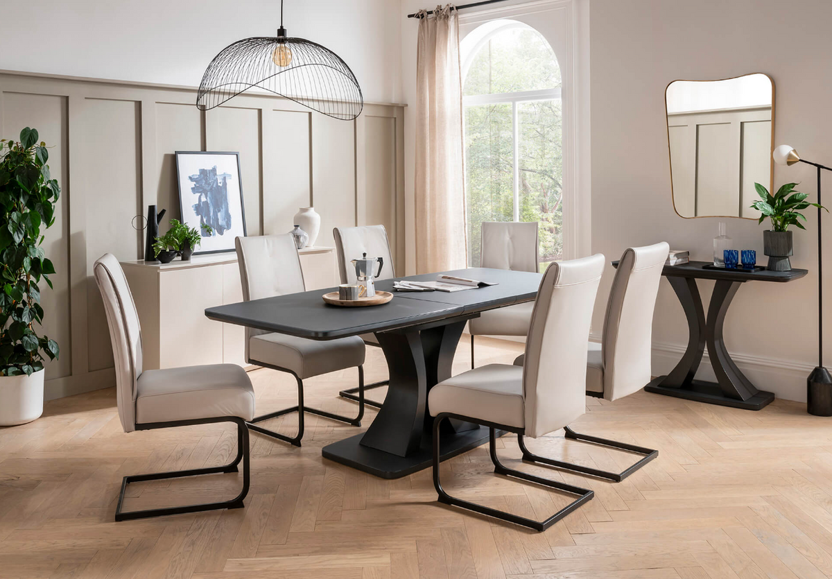 Daiva Dining Collection - Charcoal