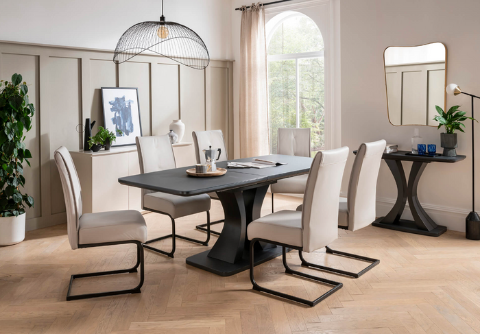 Daiva Dining Collection - Charcoal