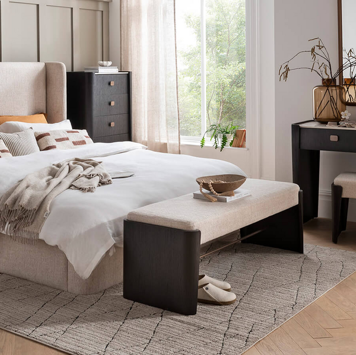 Rhodes Beds - Ebony