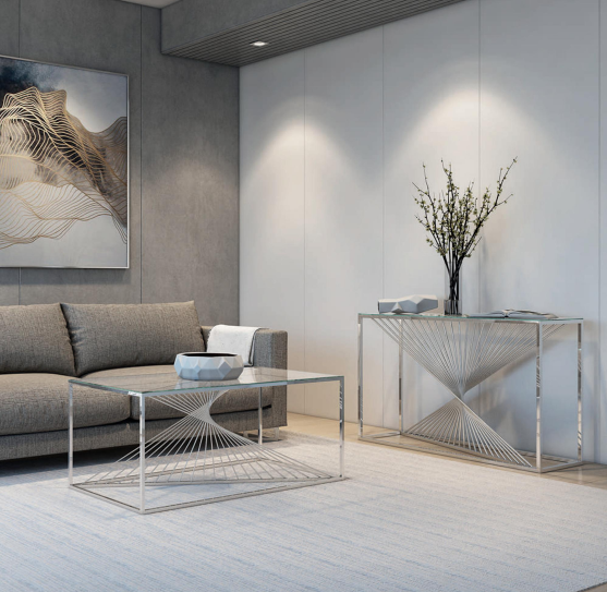 Abstract Occasional Tables - Clear