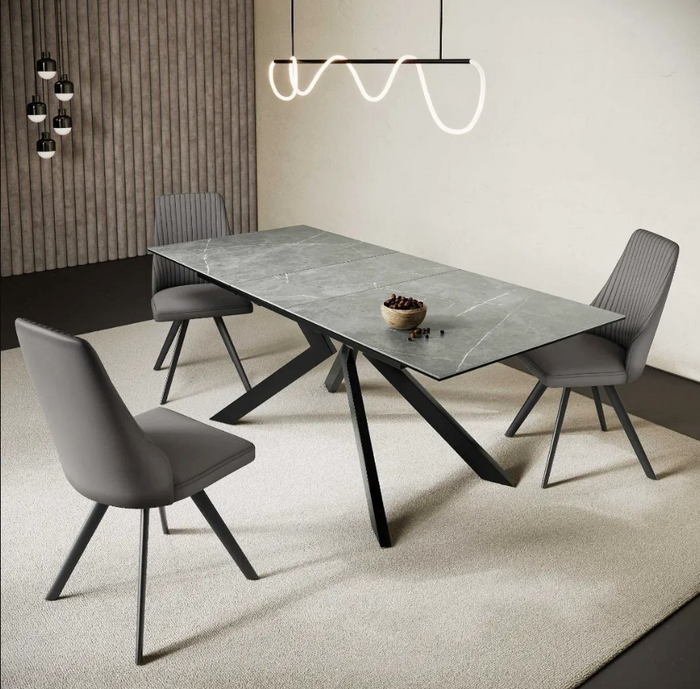 Azzaro Dining Collection - Matte Grey