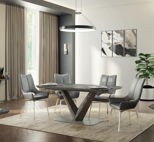 Bellagio Table Collection - Grey