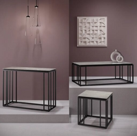 Capri Occasional Tables - Gloss Grey