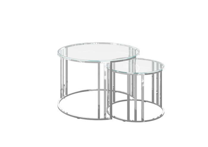 Eclipse Coffee Table Set - Clear