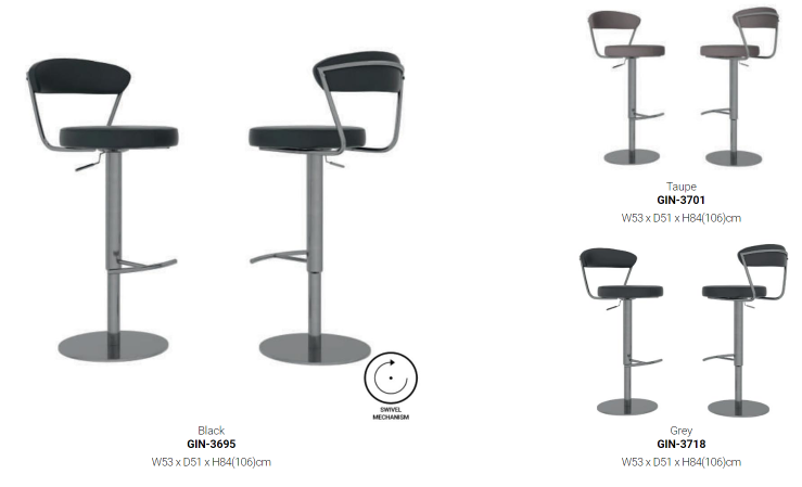 Gino Leather Bar Stools