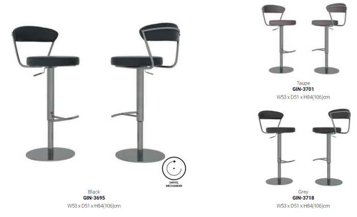Gino Leather Bar Stools