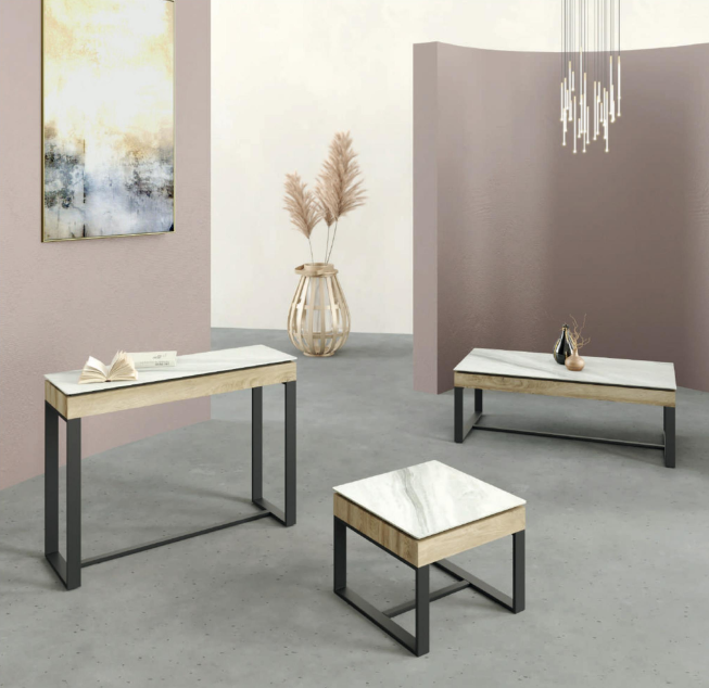 Monza Occasional Tables - Gloss White