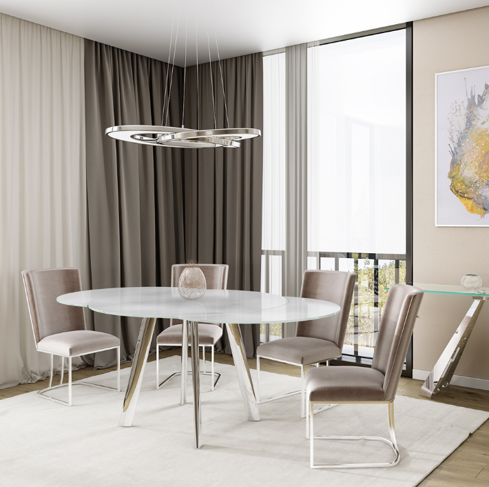Omega Swivel Extension Dining Table Collection