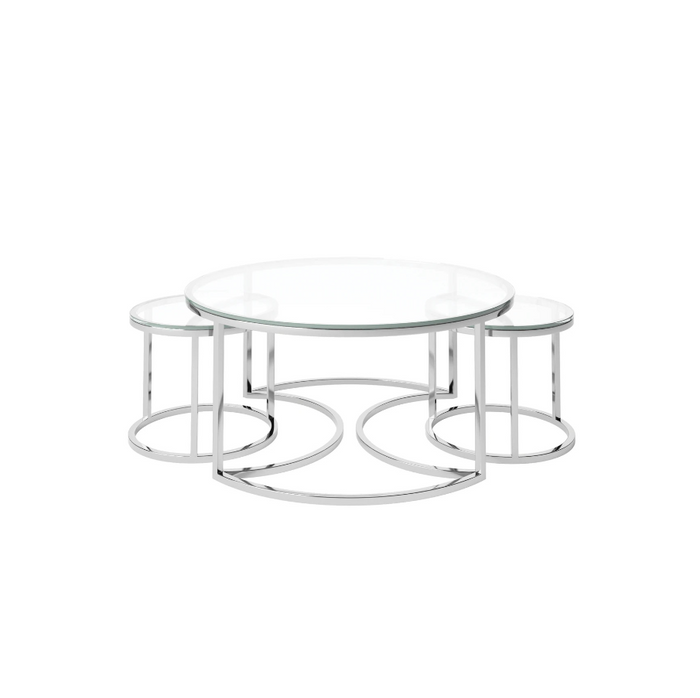 Orlando Coffee Table Set - Clear