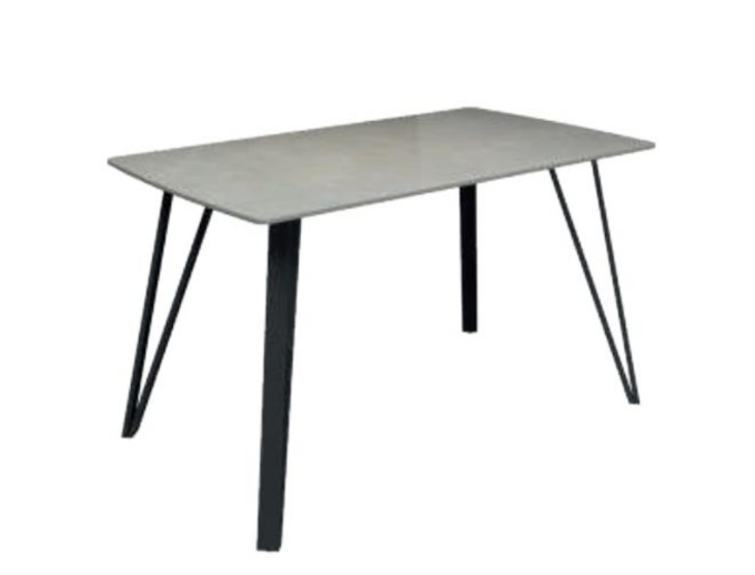 Riviera Dining Table - Gloss Grey