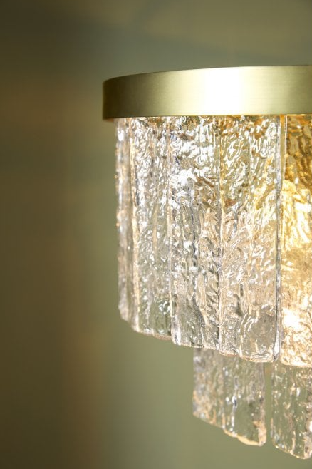 Laura Ashley - Durnsford 4 Light Pendant - Antique Brass