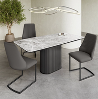 Roberto Dining Collection - Gloss Light Grey