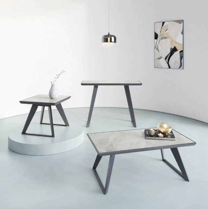 Sorrento Occasional Tables - Gloss Grey