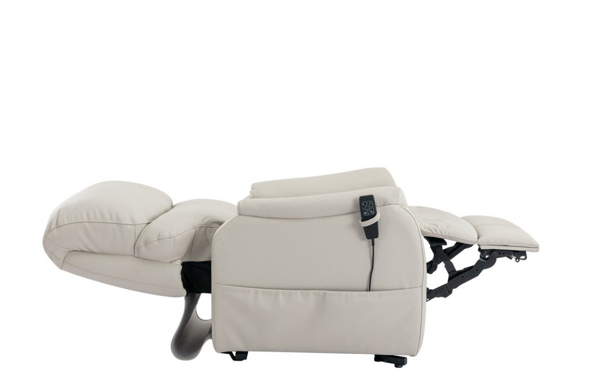 Normandy Riser/Recliner - Cream Leather