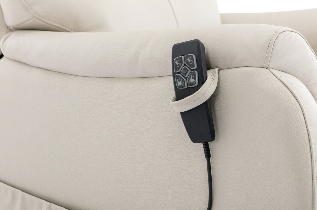 Normandy Riser/Recliner - Cream Leather