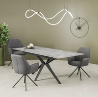 Vitalli Dining Collection - Gloss Grey