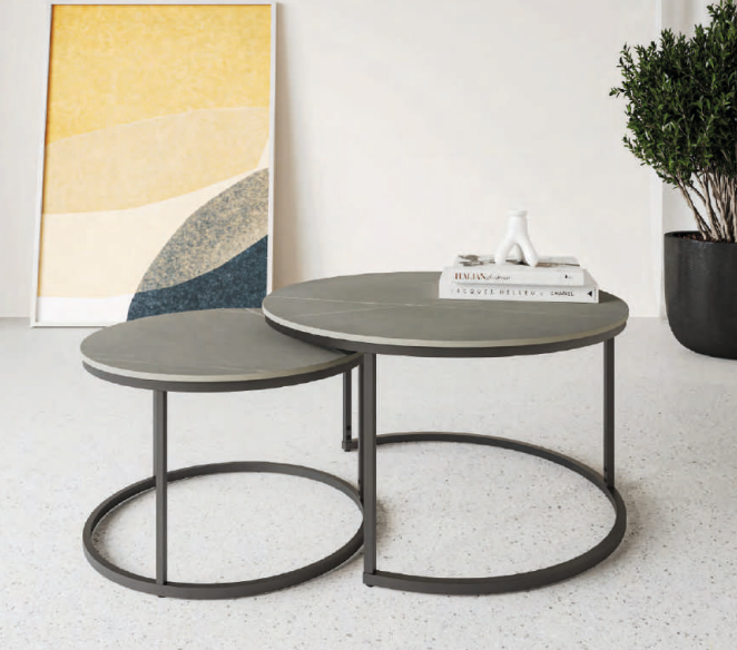 Zico Coffee Table Set - Matte Grey