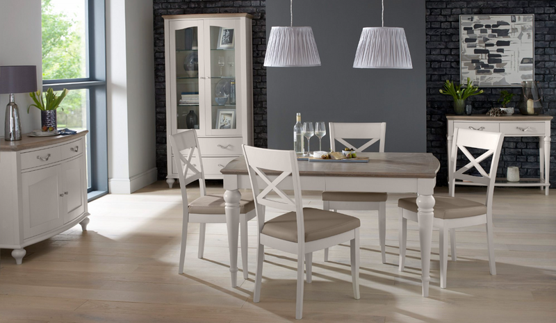 Montreaux Dining Collection - Grey Washed Oak and Soft Grey