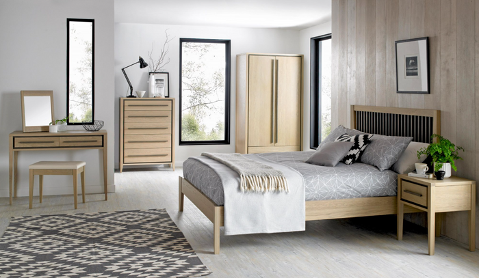 Rimini Bedroom Collection - Aged Oak and Weathered Oak