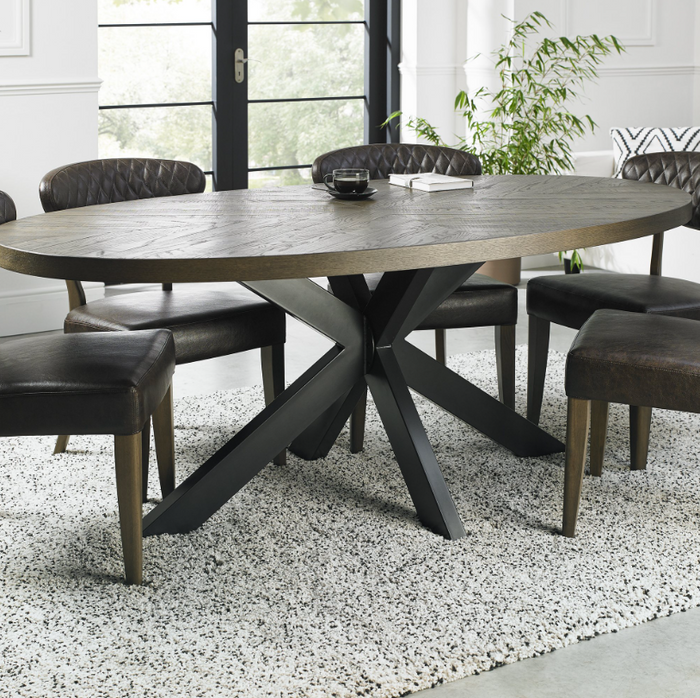 Ellipse Dining Collection - Fumed Oak