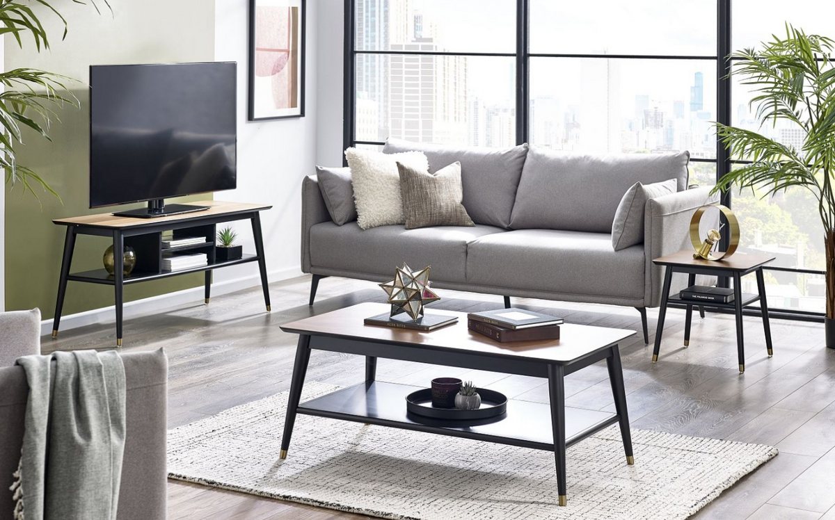 Findlay Living Collection - Walnut and Black