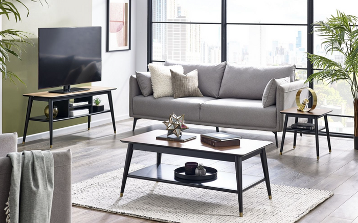 Findlay Living Collection - Walnut and Black