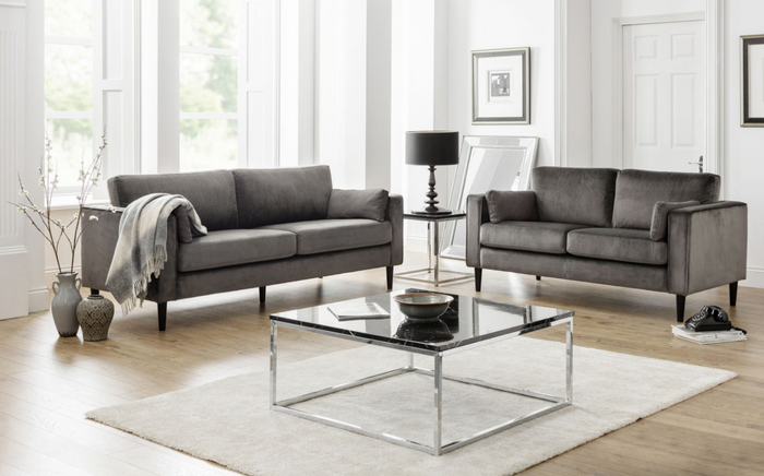 Hayward Upholstery Collection - Grey Velvet