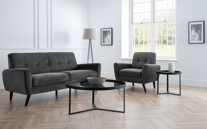 Loft Occasional Tables - Smoked Glass