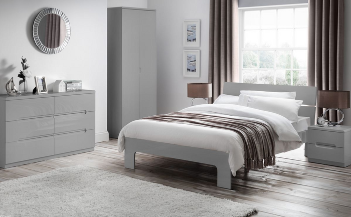 Manhattan Bedroom Collection - Gloss Grey