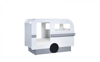 Tourer Caravan Bed - Vapor Grey/White