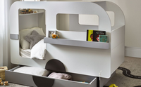 Tourer Caravan Bed - Vapor Grey/White