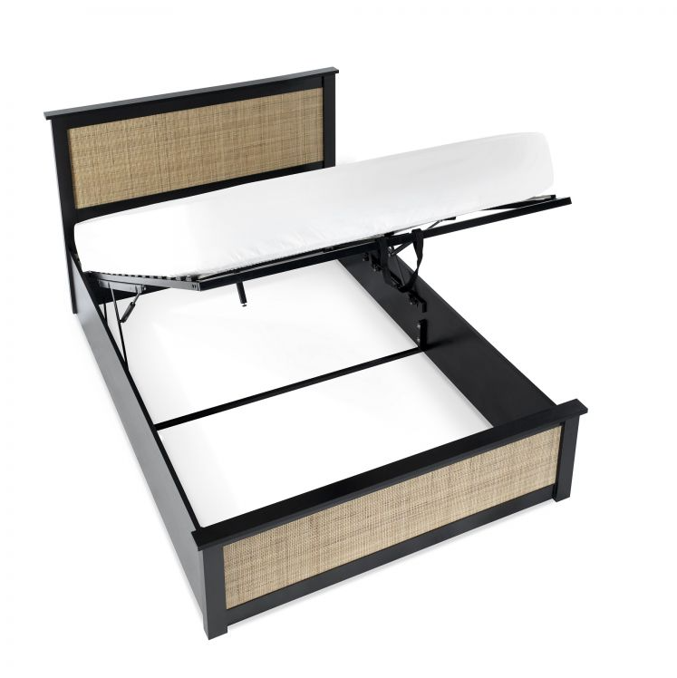 Padstow Ottoman Beds - Black